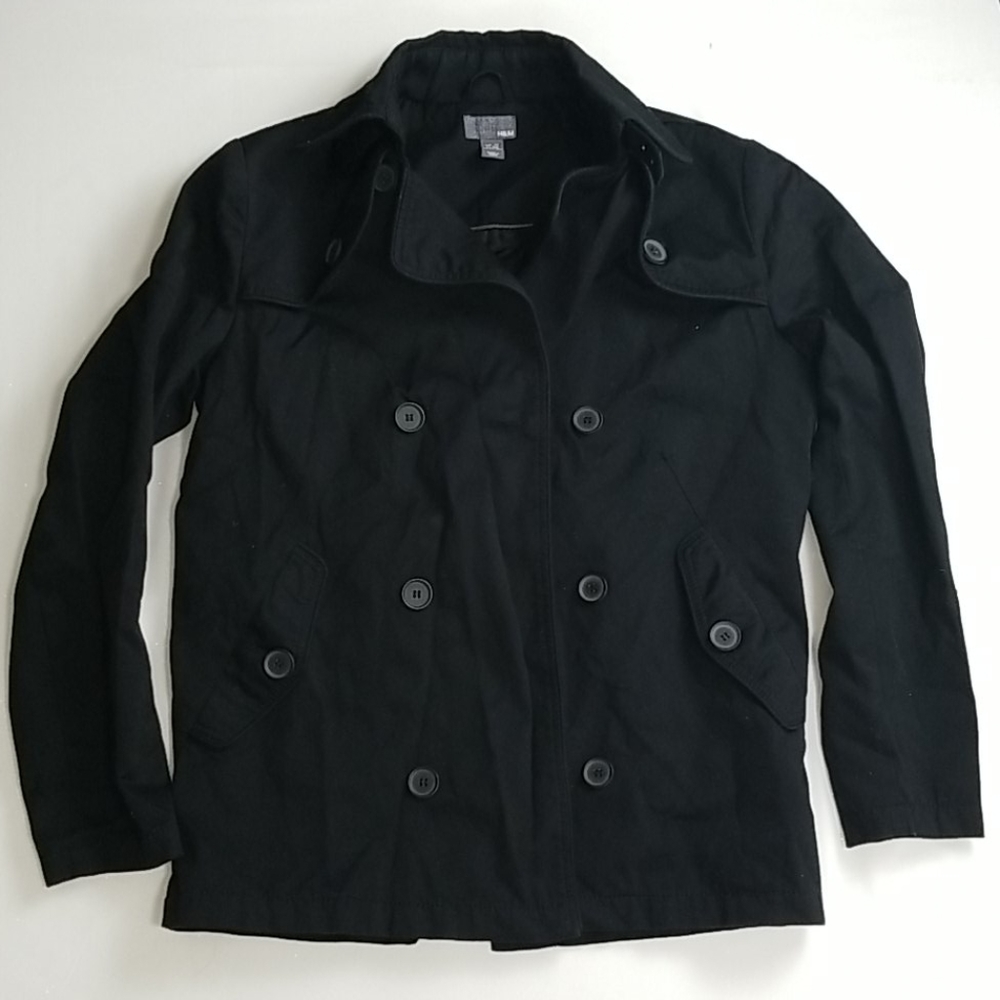 H&M canvas Peacoat